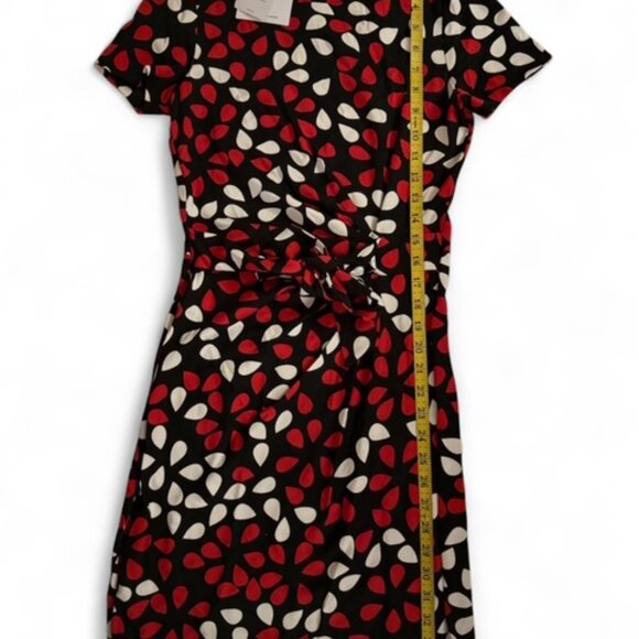 NWT Diane Von Furstenberg Zoe Dress Size 0 Floral Petals Poppy D844601L15X - Picture 5 of 9